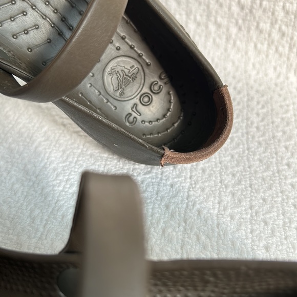 CROCS at work- Brown Mary Jane Sandals- size 5 - Picture 5 of 10